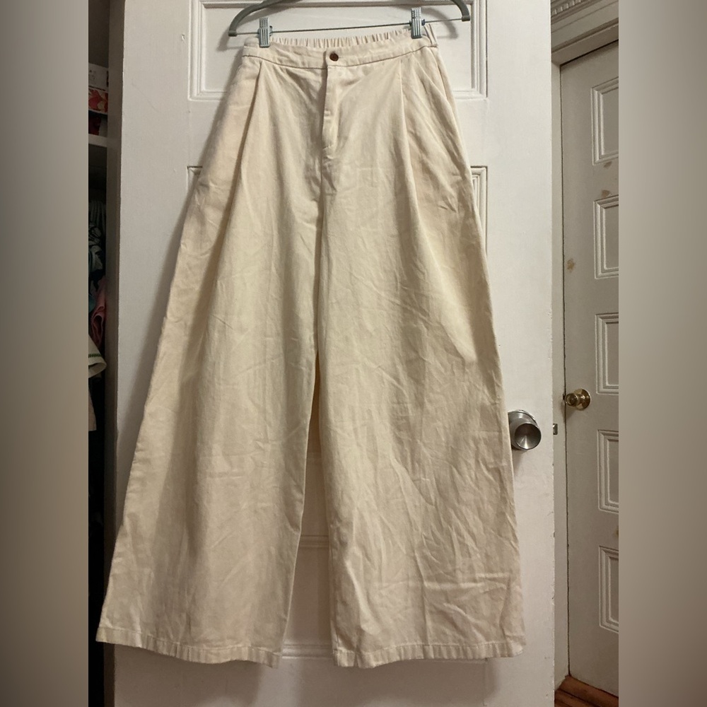 NWOT Etsy Cotton High waist ultra wide leg